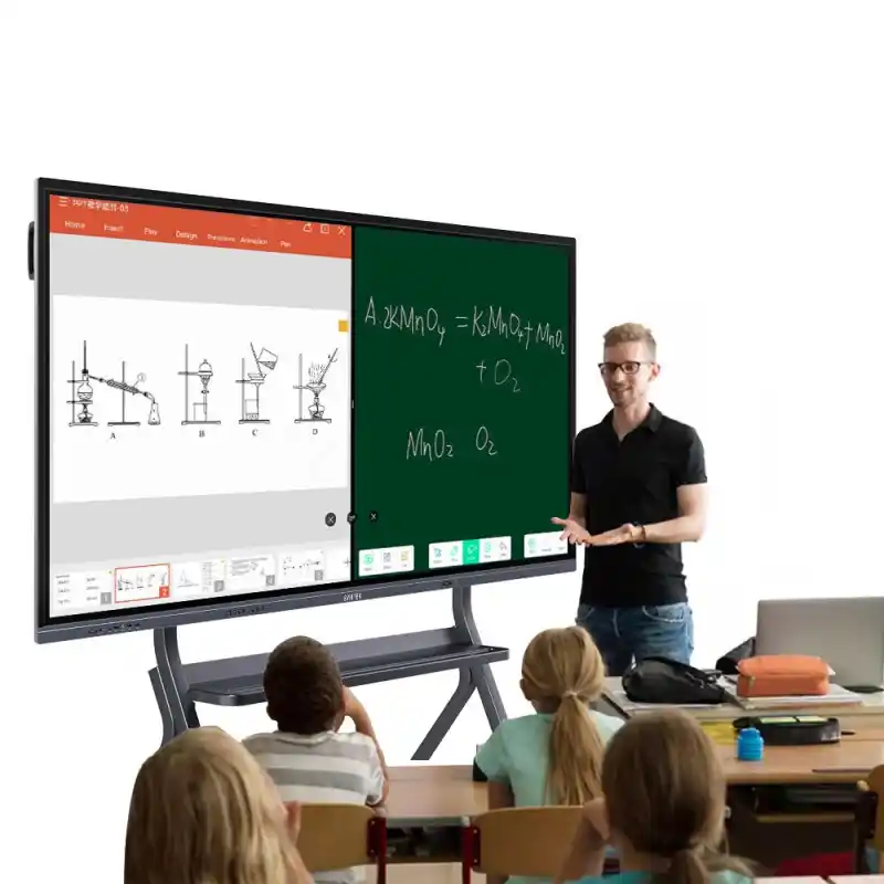 BYINTEK LCD Board Smart 4K 75 Inches Smart Board Education Touch Screen Smart Whiteboard Interactive Board for School/College